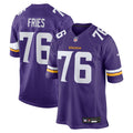 Minnesota Vikings Will Fries Purple Team Game Jersey