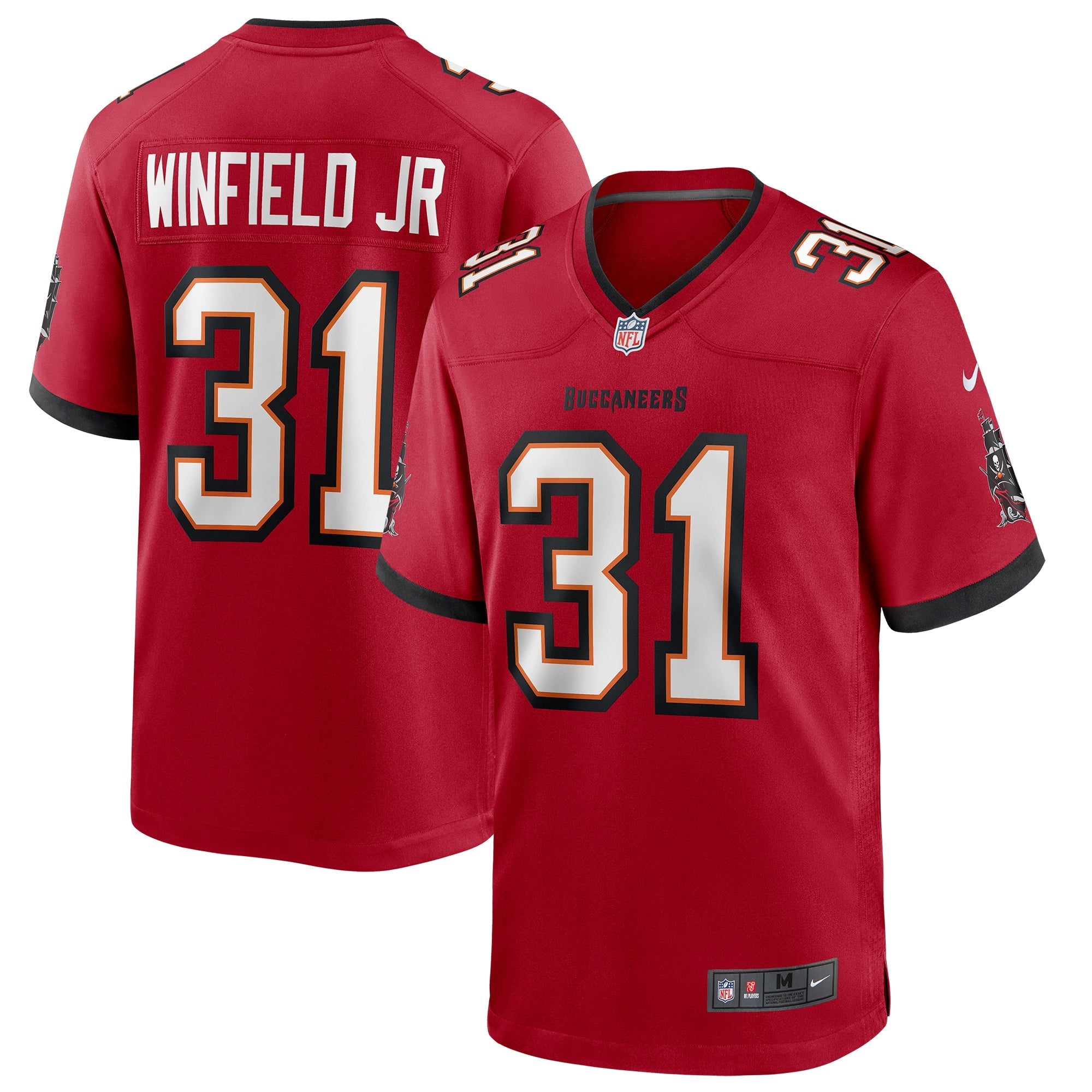 Tampa Bay Buccaneers Antoine Winfield Jr. Red Game Jersey