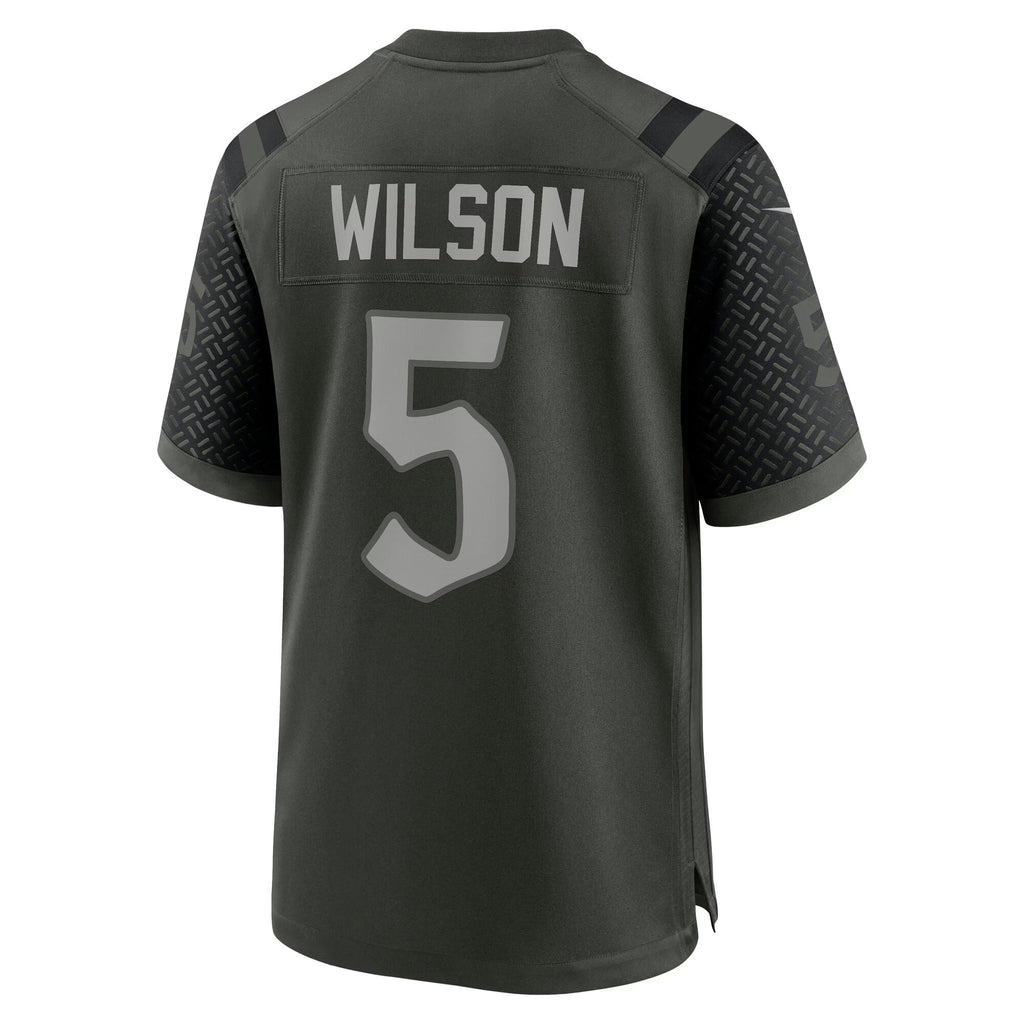 New York Jets Garrett Wilson Gotham Green 2025 Rivalries Collection Game Jersey