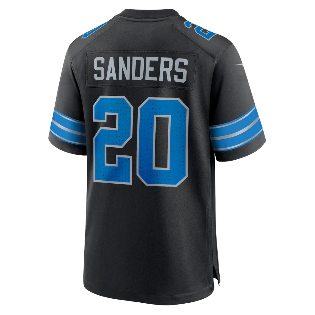 Detroit Lions Barry Sanders Black 2nd Alternate Retired Player Game Jersey
