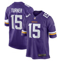 Minnesota Vikings Dallas Turner Purple Game Jersey