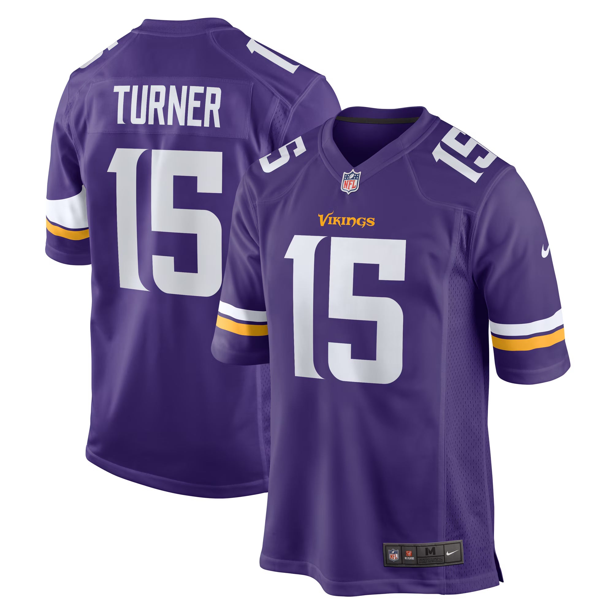 Minnesota Vikings Dallas Turner Purple Game Jersey