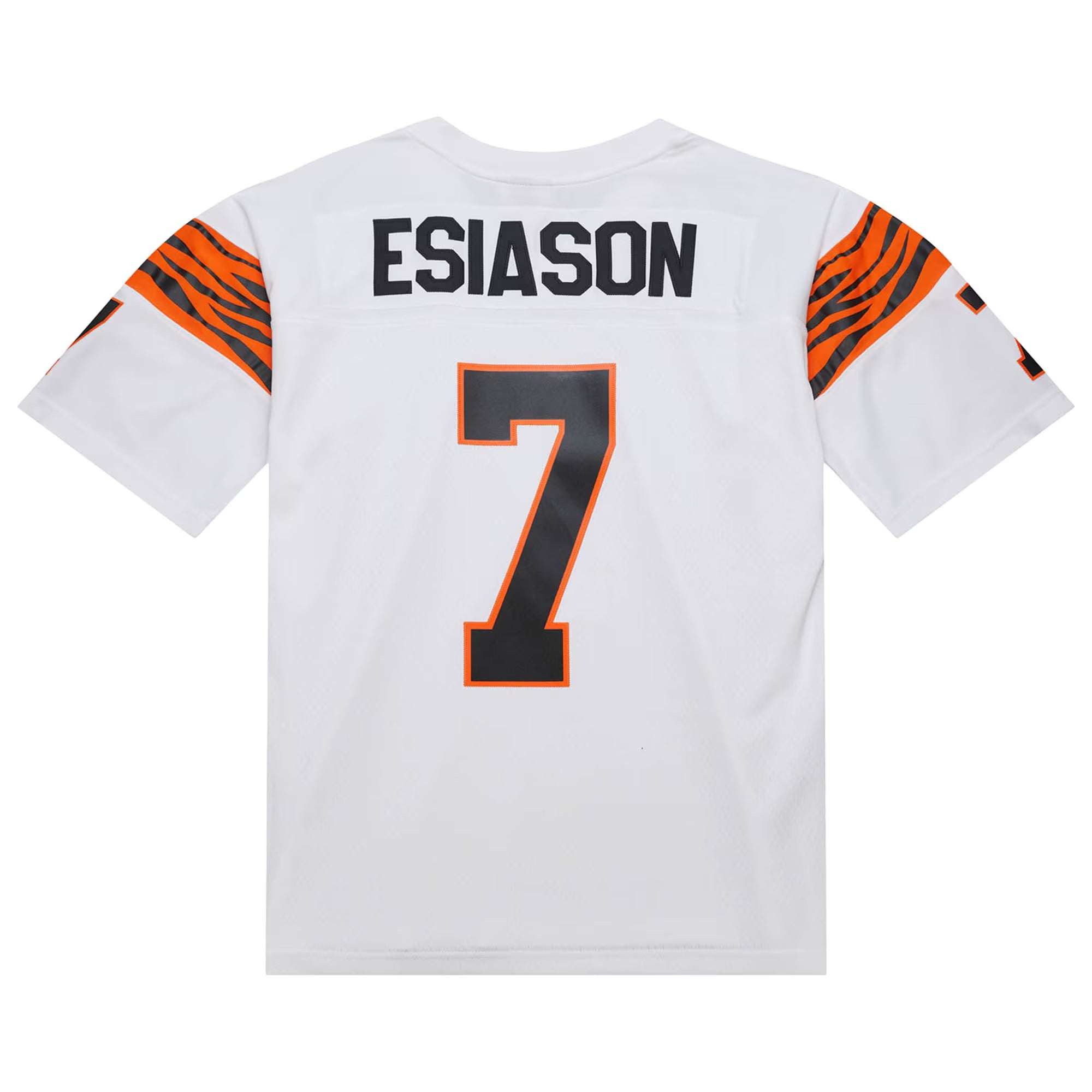 Cincinnati Bengals Boomer Esiason Mitchell & Ness White 1984 Legacy Replica Jersey