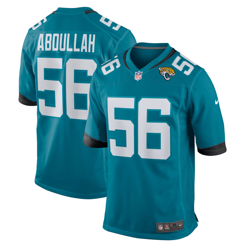 Jacksonville Jaguars Yasir Abdullah Teal Team Game Jersey