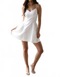 Paisley Mini Dress In White