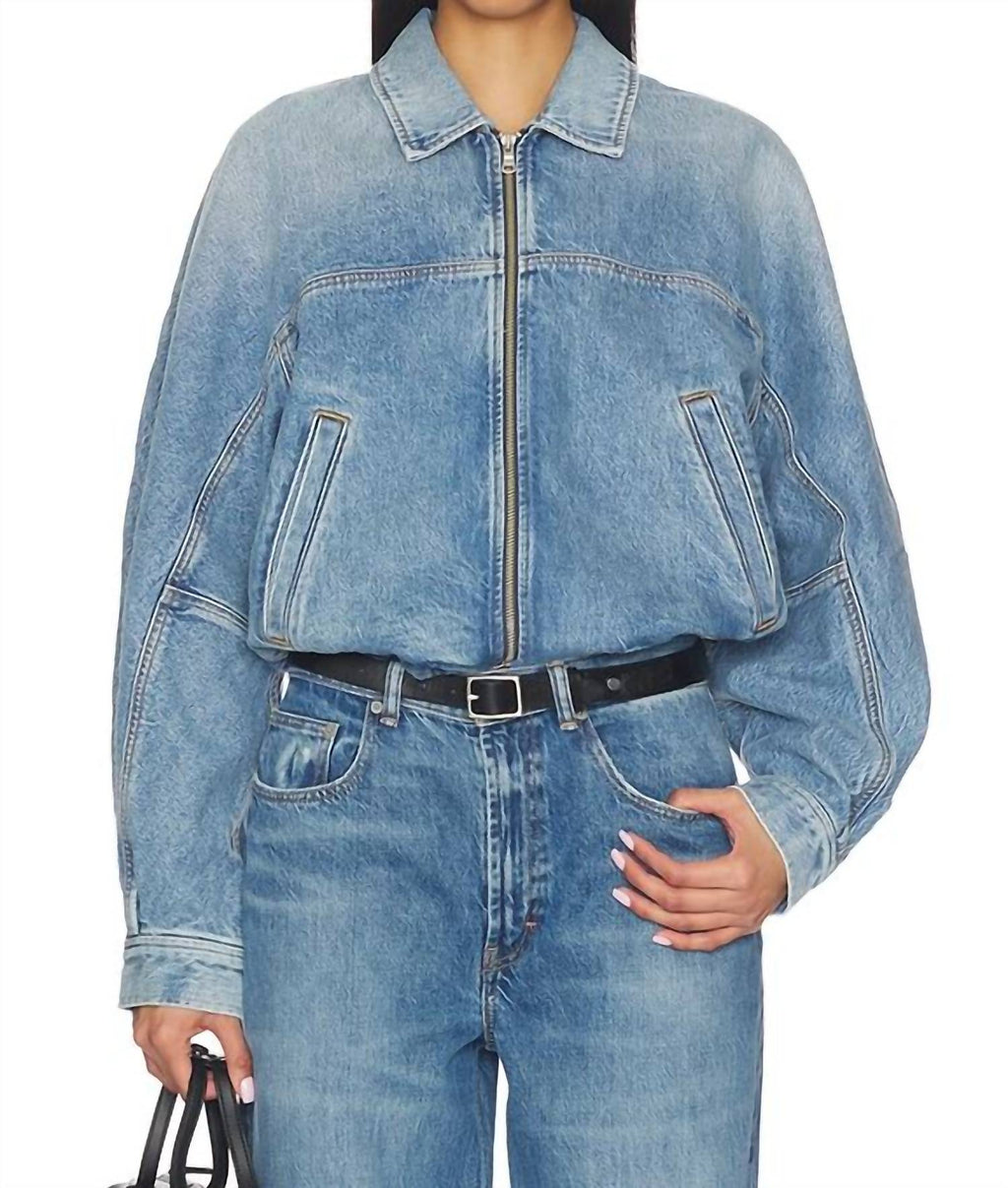 Dixon Cocoon Bomber Jacket In Outbreak