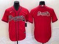 Men's Atlanta Braves Red Replica Team Jersey1