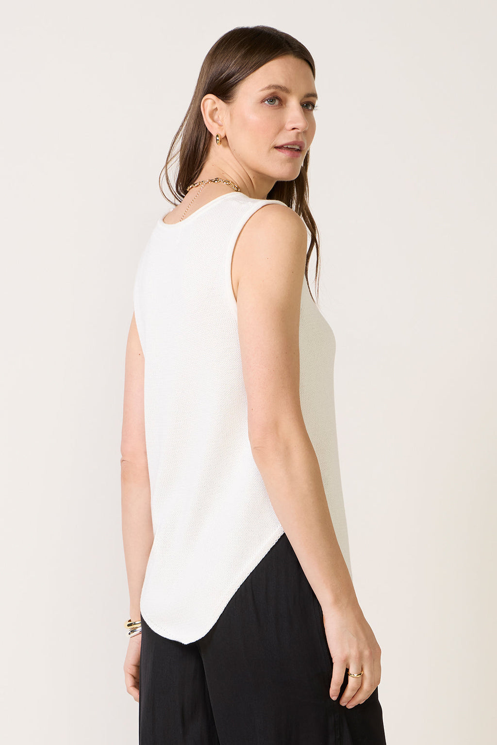 Women's Demi Sleeveless Asymmetrical Sweater Top