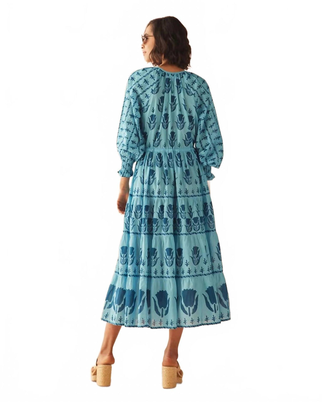 Riviera Midi Dress In Pali Coast