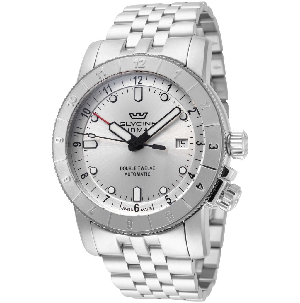 Glycine Men's Ariman Double Twelve 42mm Automatic Watch