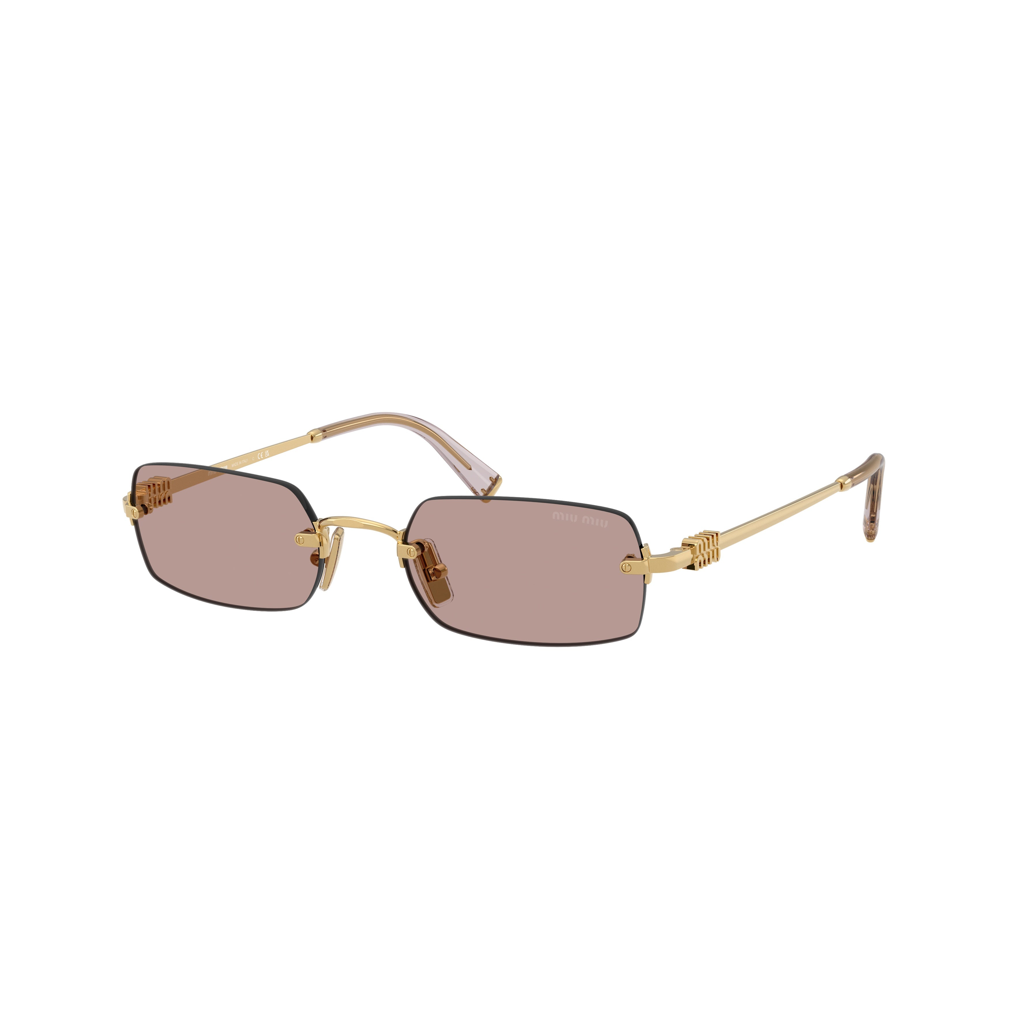 0mu B50s Rimless Rectangular Sunglasses