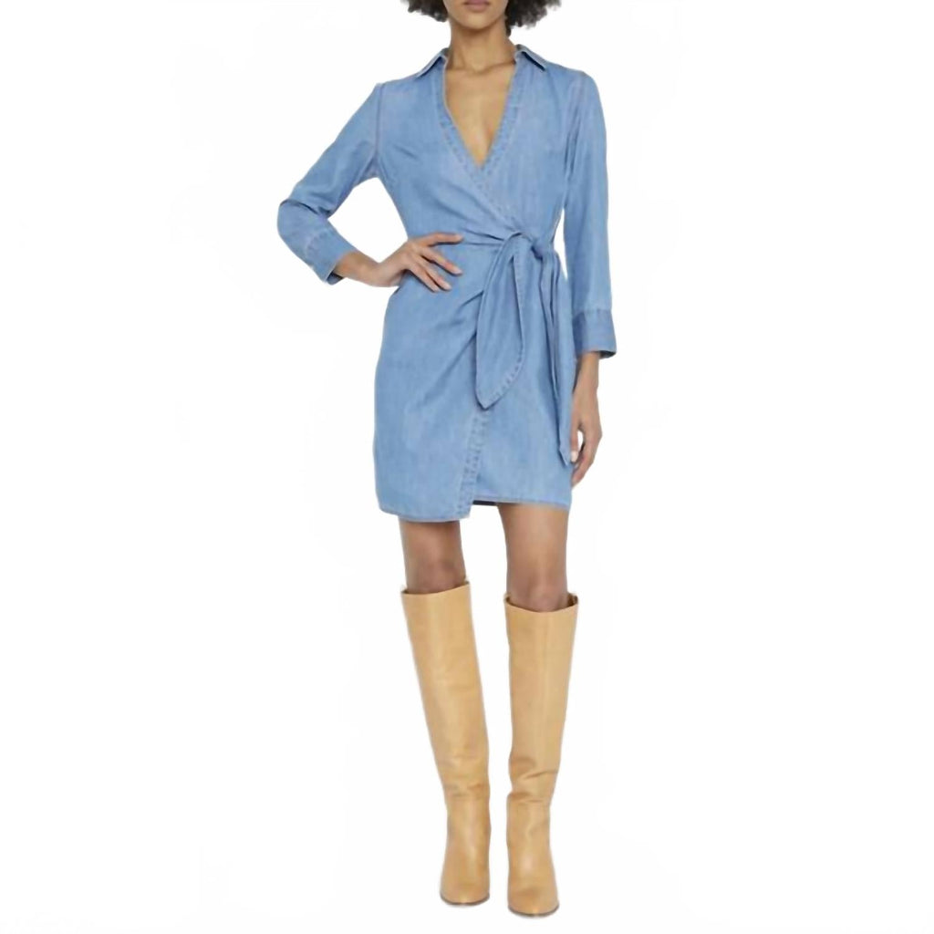 Briggs Denim Mini Dress In Iceberg