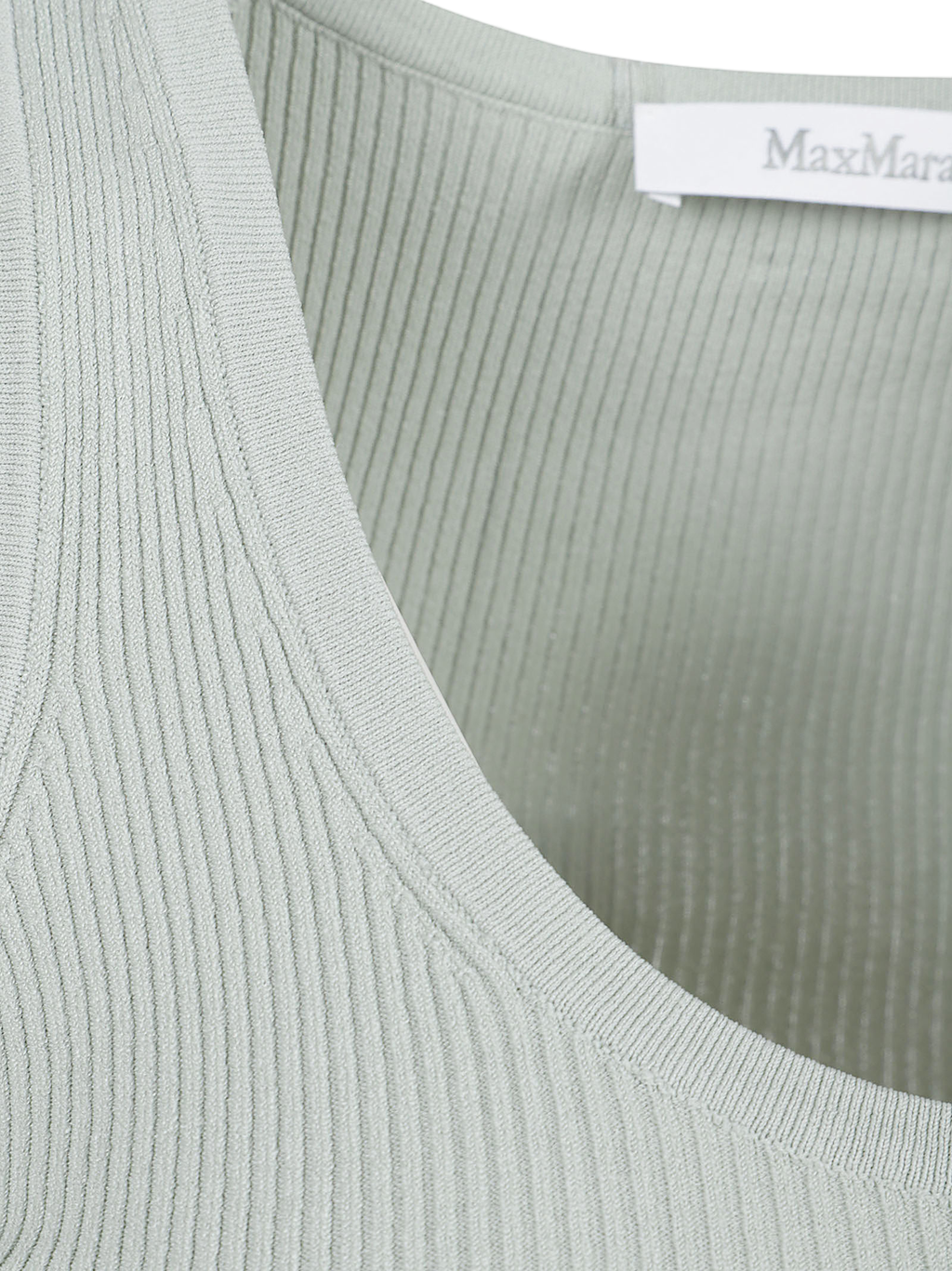 Sleeveless Ribbed Knit Top with Scoop Neckline