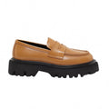 Women's Leather Loafer In Chino Beige