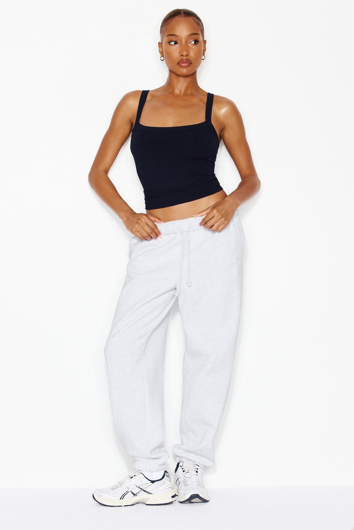 Open Neck Ribbed Cami Top
