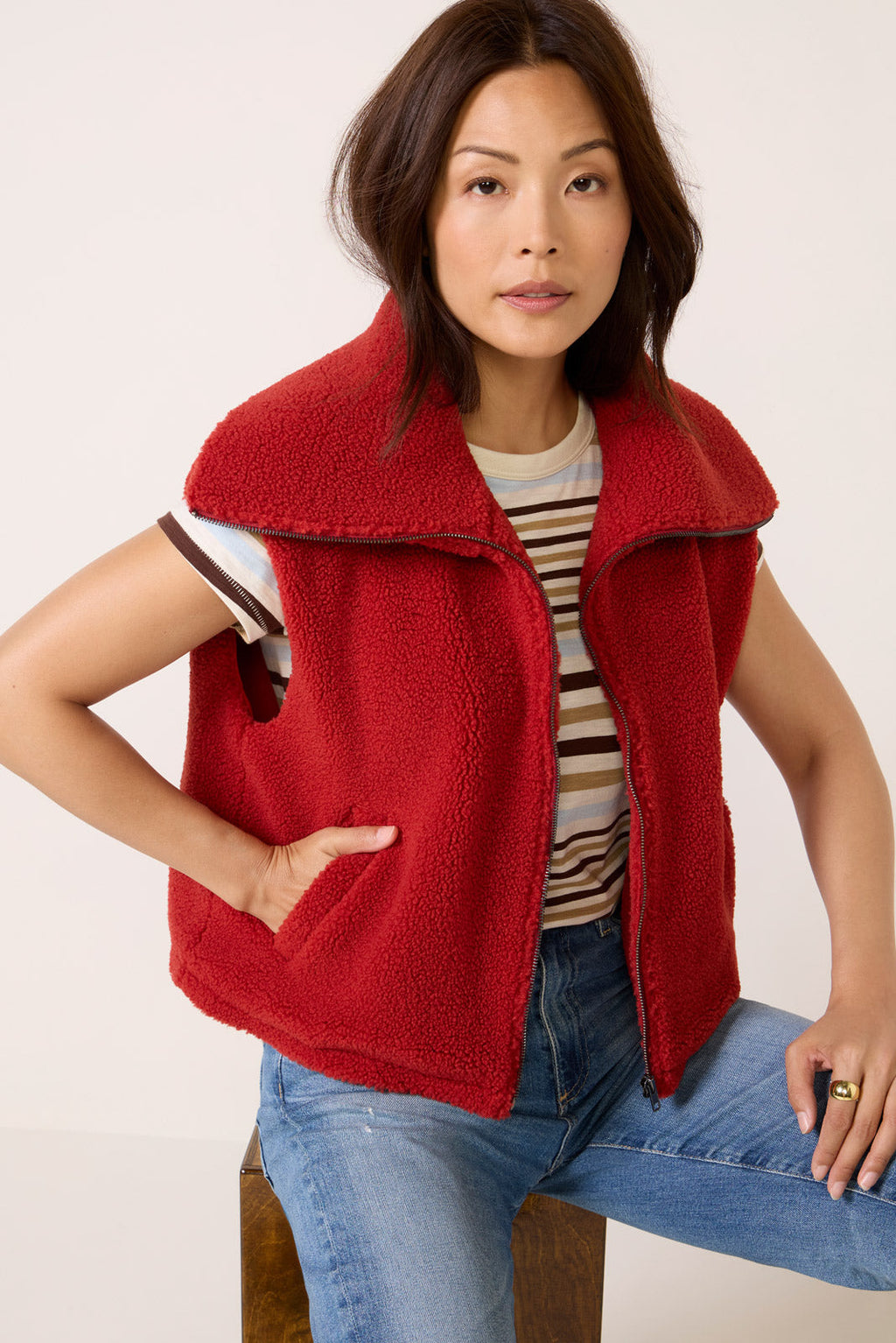 Women's Baylor Sherpa Vest