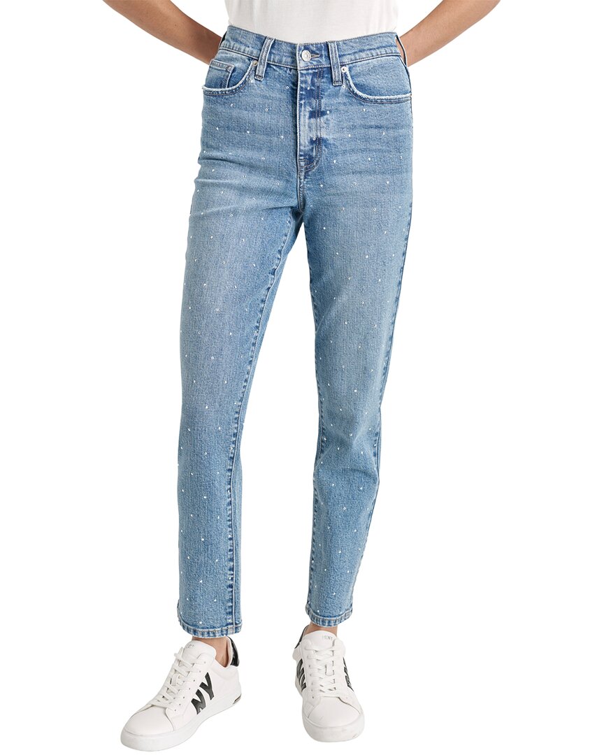 DKNY High Rise Ocean Slim Straight Jean