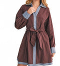 Marlboro Mini Dress In Burgundy