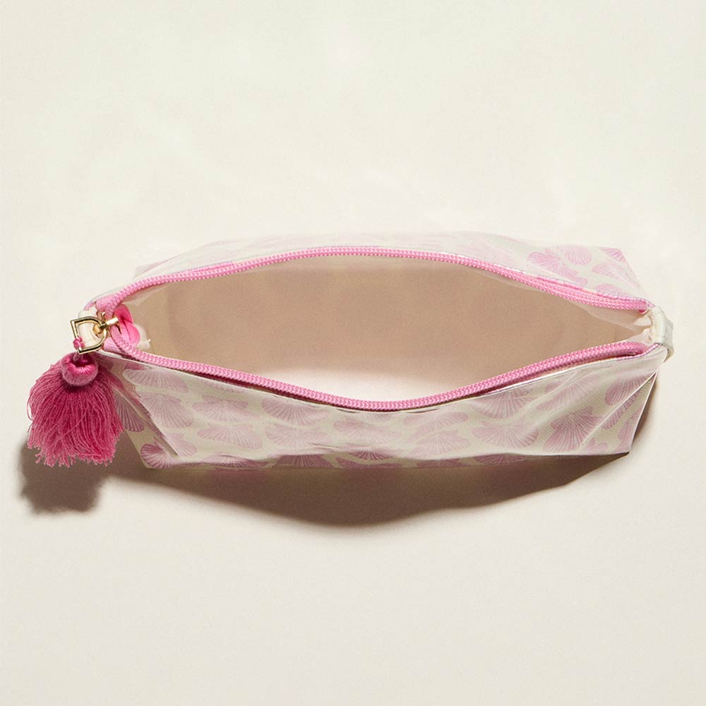 Shell Pattern Tassel Multi Purpose Portable Pouch Bag