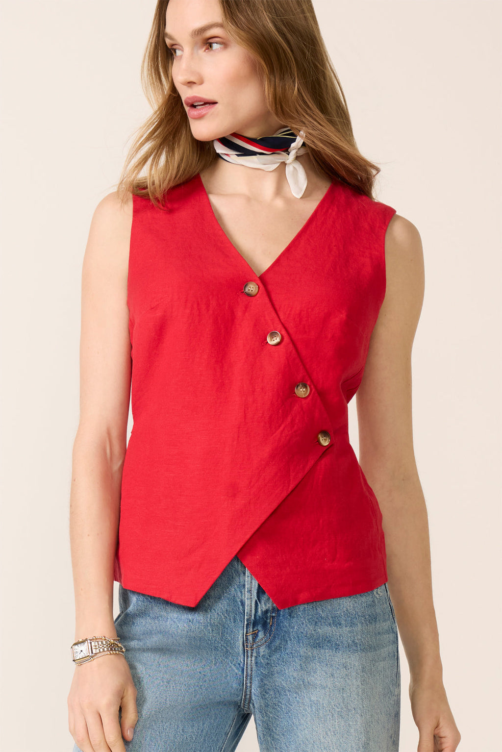 Women's Ridley Linen Vest Top