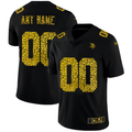 Custom1 Minnesota Vikings Leopard Print Fashion Vapor Limited Jersey1 Black Stitched Jerseys Football Jerseys