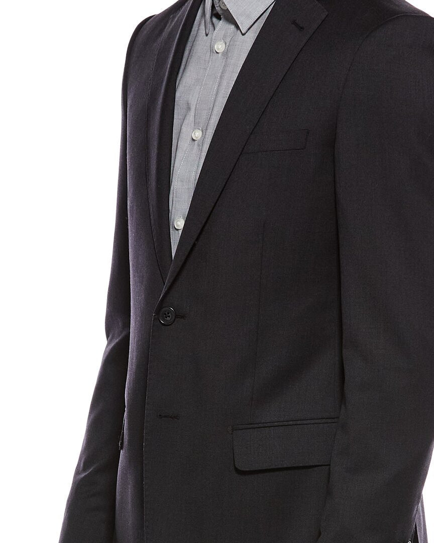 Zanetti 2pc Wool Suit with Flat Front Pant