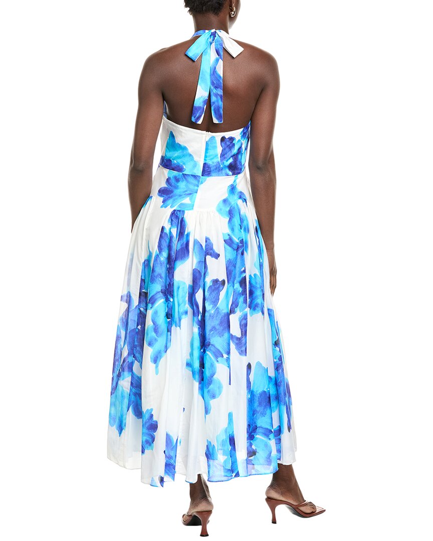 Nicholas Giulia Silk-Blend Midi Dress