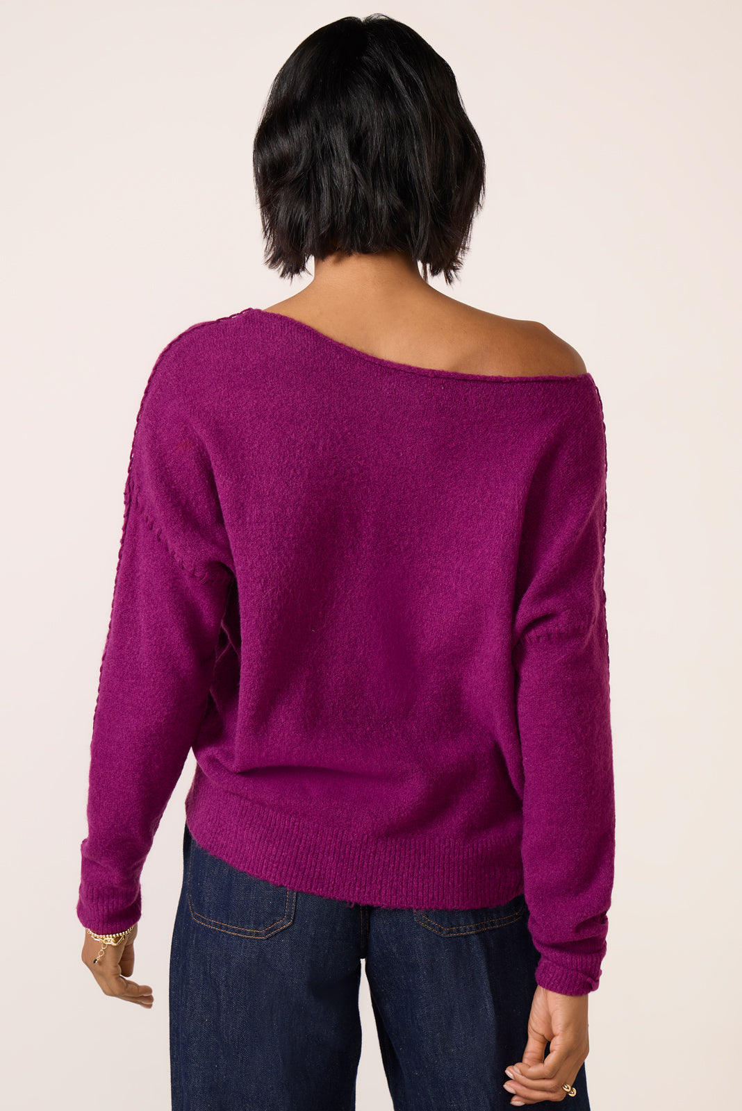 Women's Jessie Whipsitch Off Shoulder Sweater Top
