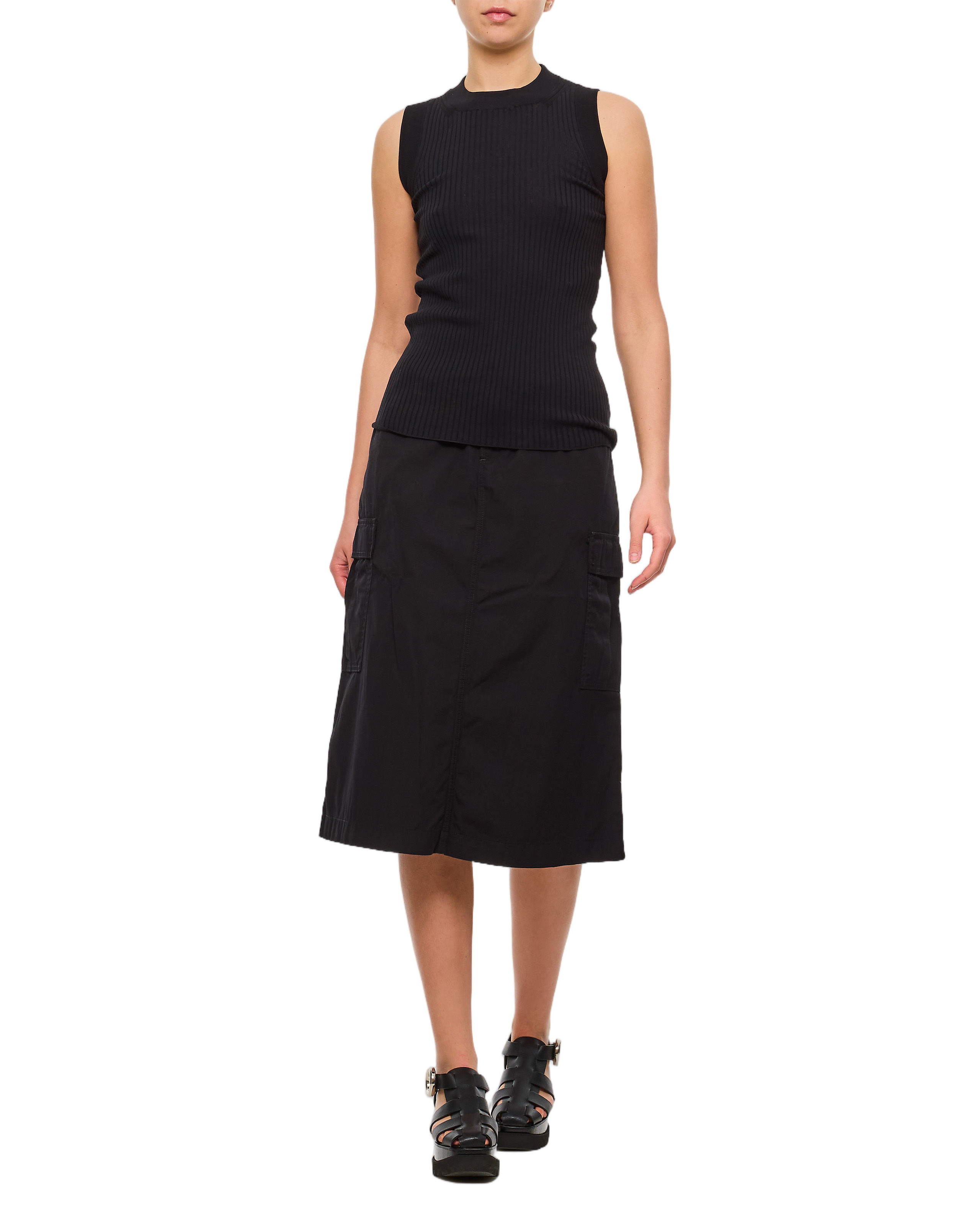 Black Jet Cargo Skirt