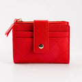 Faux Leather Compact Quilted Flat Wallet