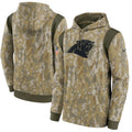 Men's Carolina Panthers NFL 2021 Salute to Service Hoodie1 Camouflage