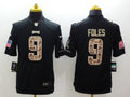 Men's Philadelphia Eagles Nick Foles #9 Black Player Game jersey