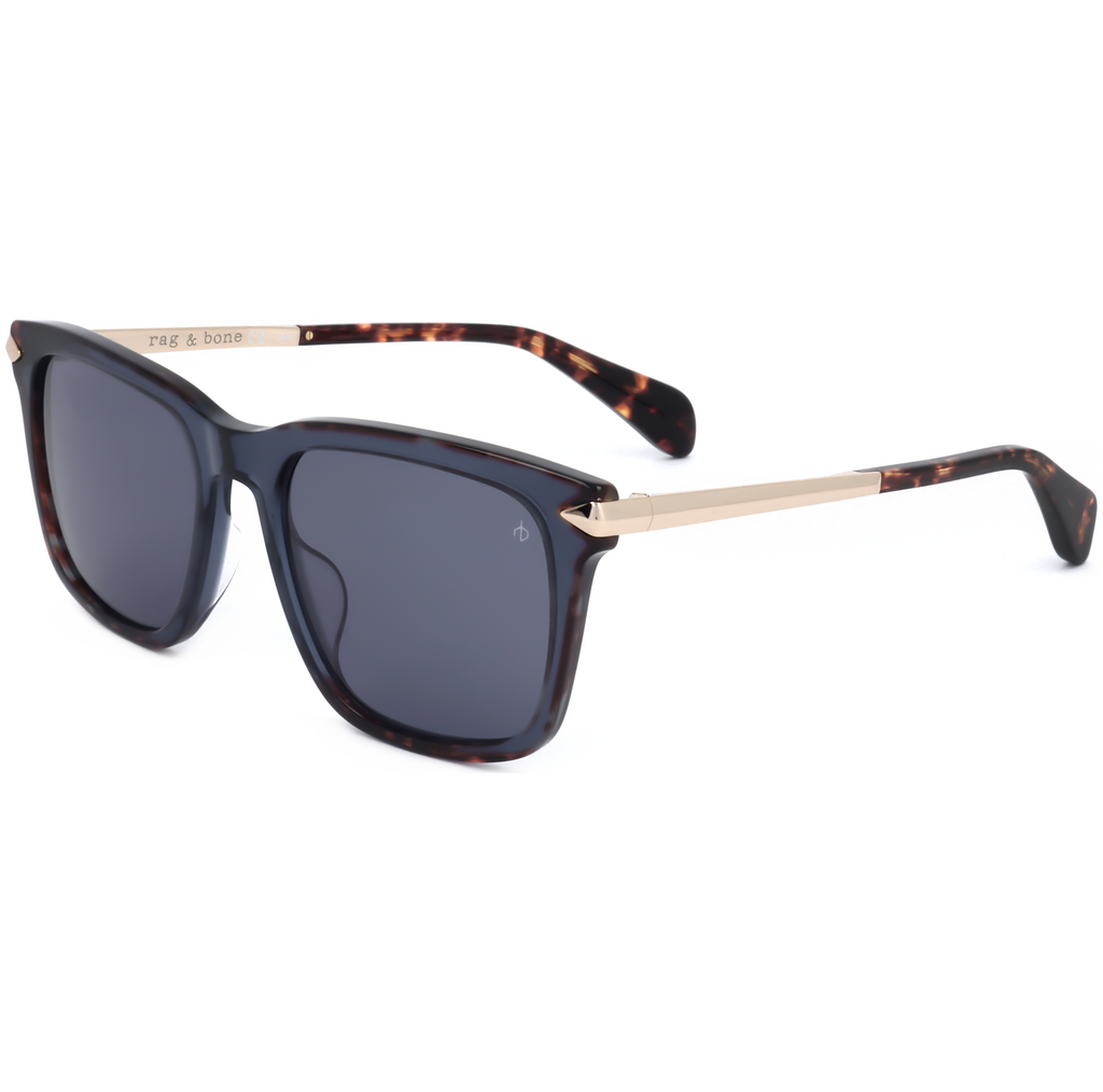 Rag & Bone Men's 53 mm Blue Sunglasses