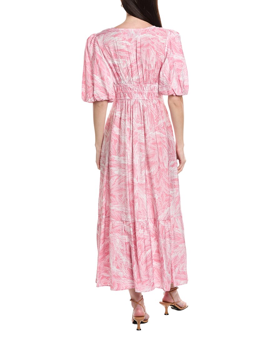 Maison Tara Printed Marrakesh Short Sleeve Midi Dress
