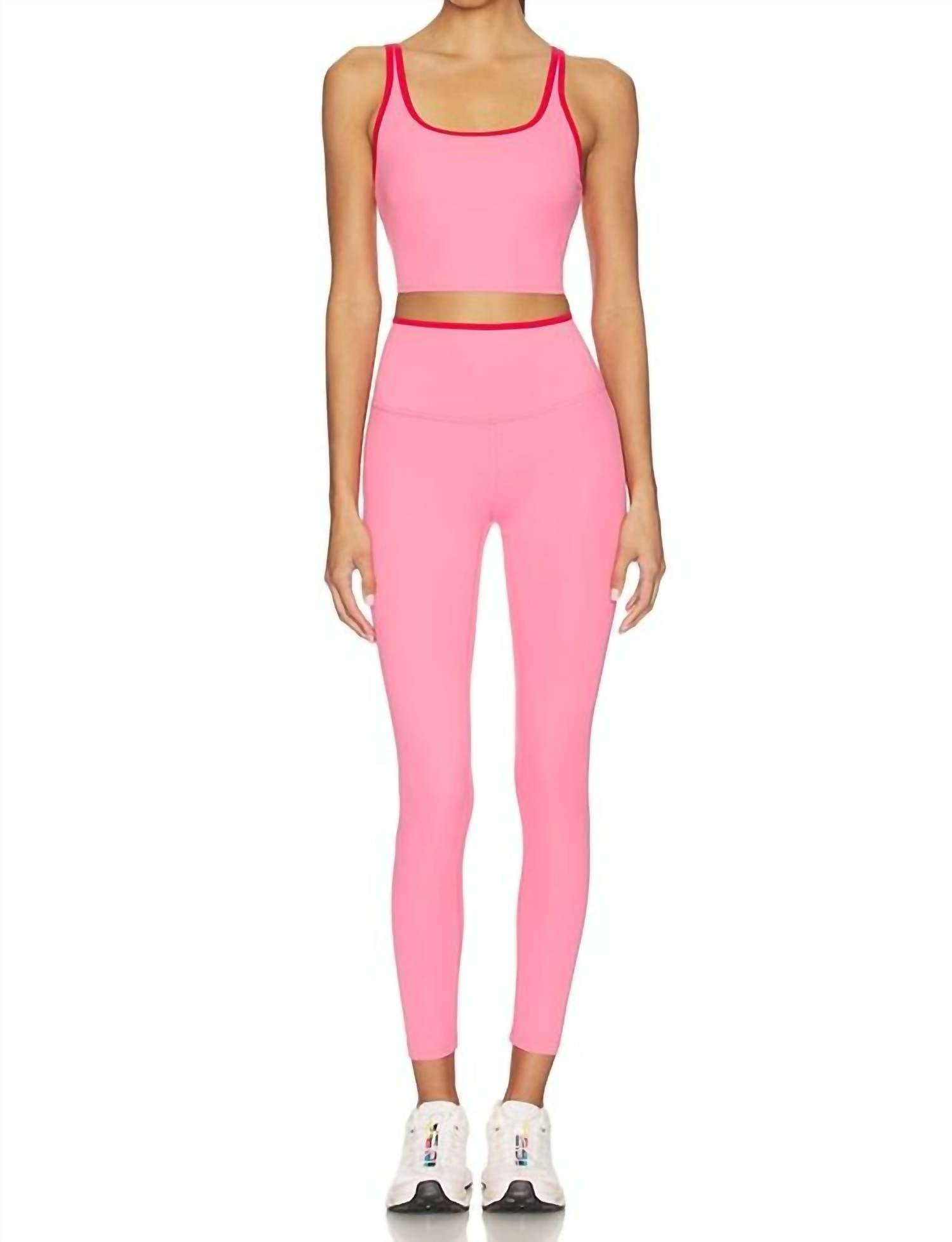 Easton Rigor High Waist 7/8 Leggings In Strawberry/pirate Red