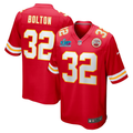 Men's Kansas City Chiefs Nick Bolton #32 Red Super Bowl LVII Patch Game Jersey1