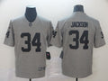 Men's Las Vegas Raiders Bo Jackson #34 Gray Game Player Jersey1