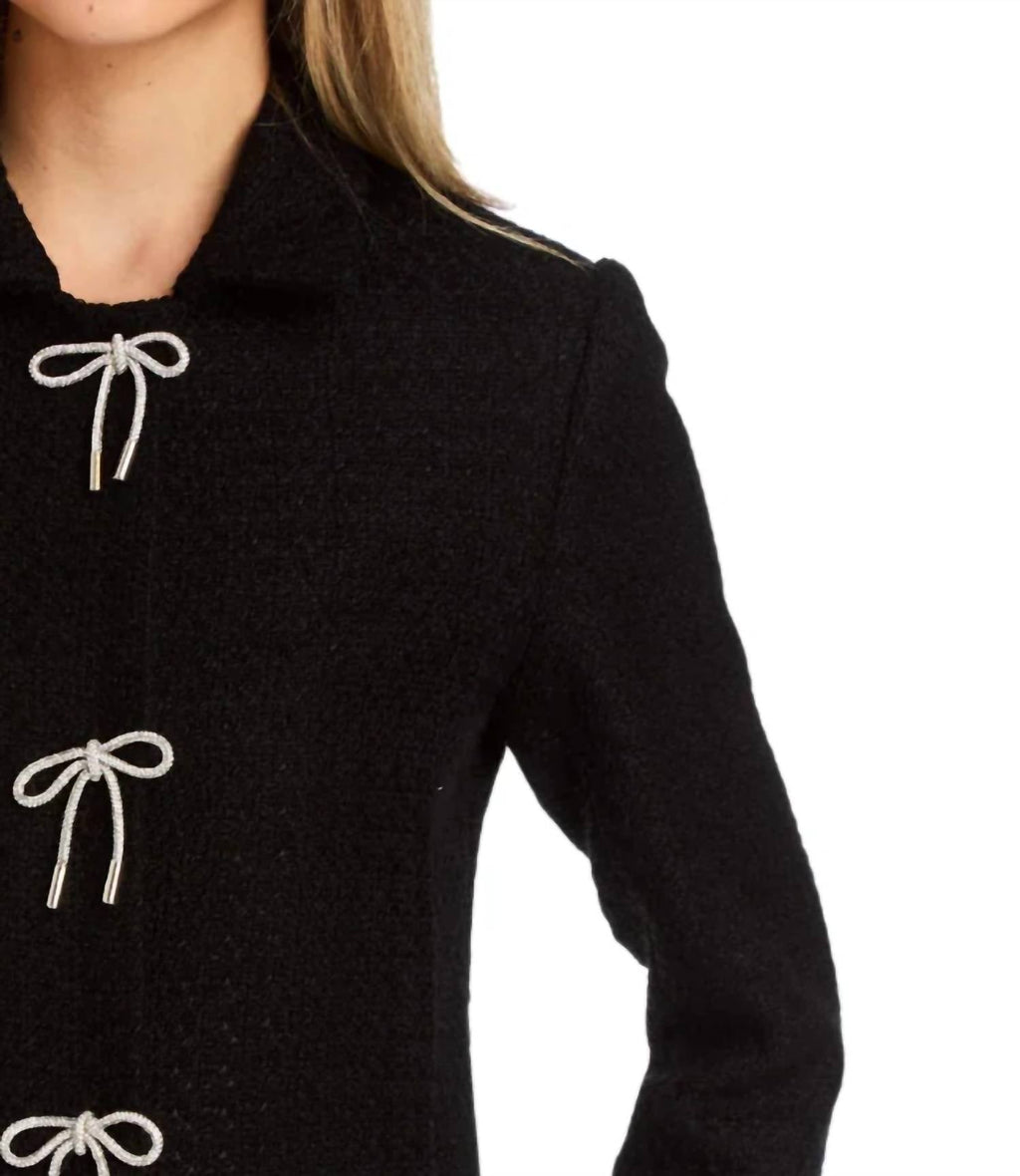 Cris Tweed Jacket In Black