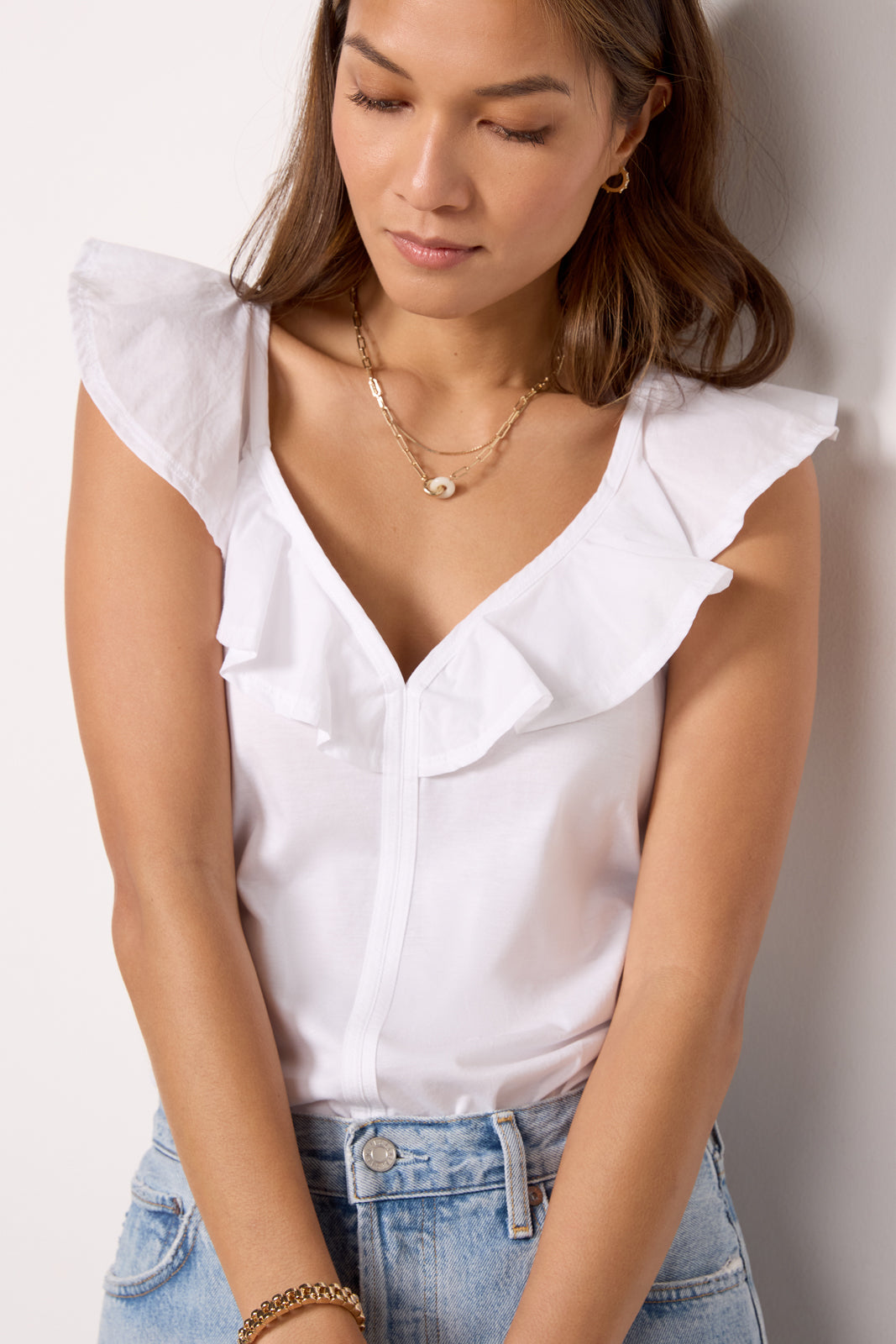 Women's Neah Ruffle Tank Top