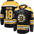 Men's Boston Bruins Pavel Zacha #18 Black Replica Player jersey