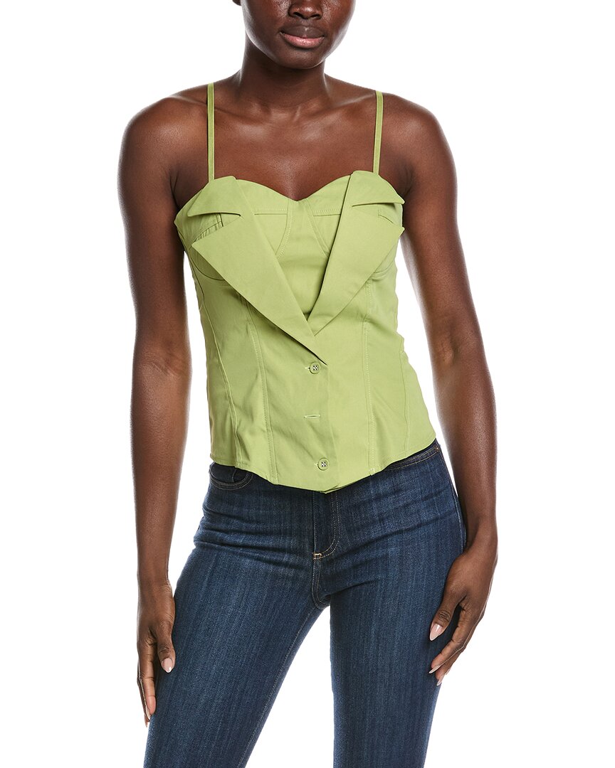 Gracia Zip-Up Corset Top