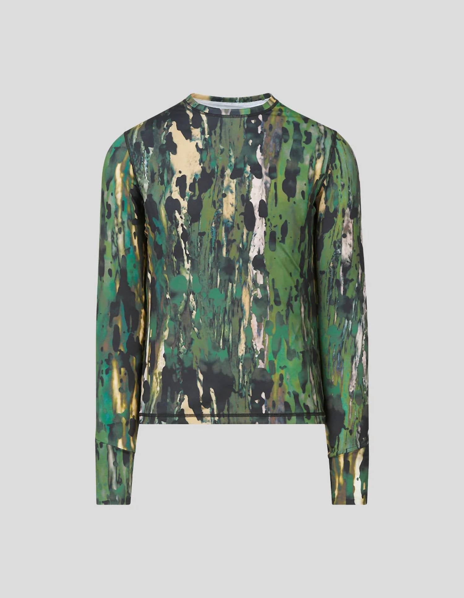 Next To Skin Base Layer Top In Green