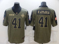 Men's New Orleans Saints Alvin Kamara #41 Brown Game Player Jersey1