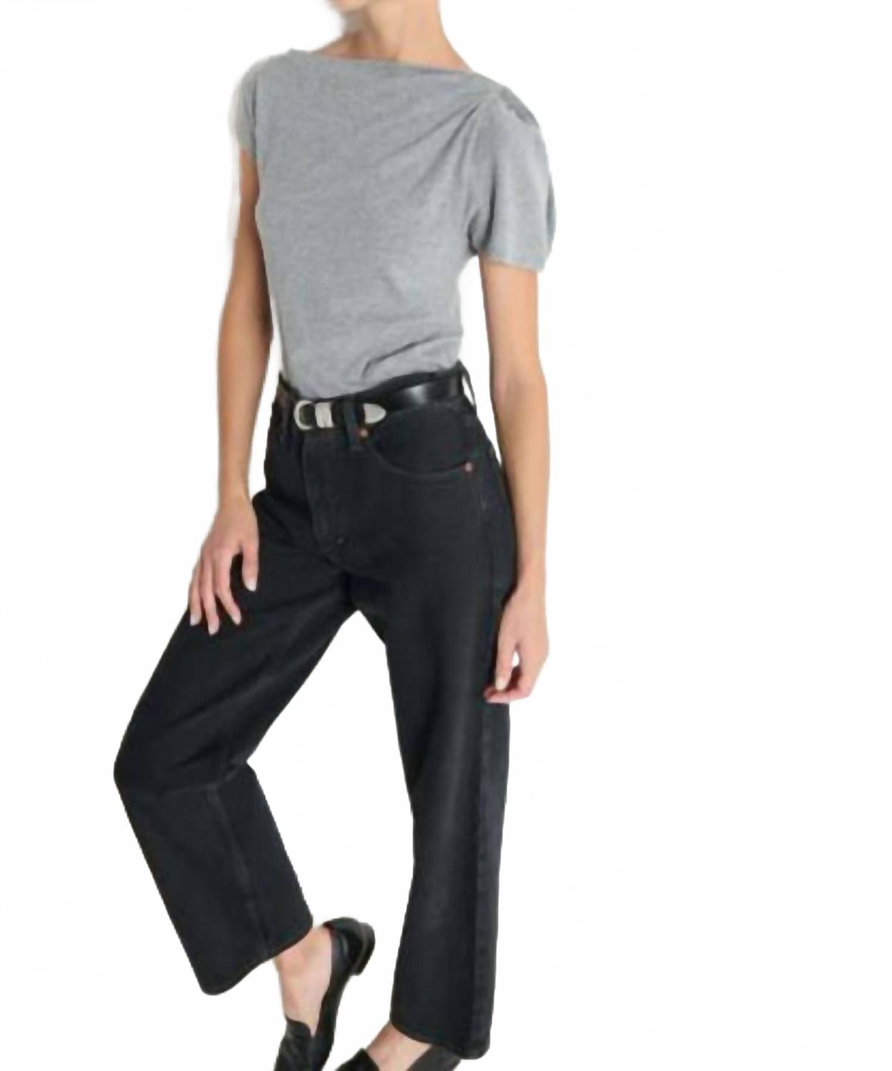 Rosie Knot Top In Heather Grey