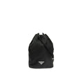 Prada Nylon And Leather Drawstring Pouch Women