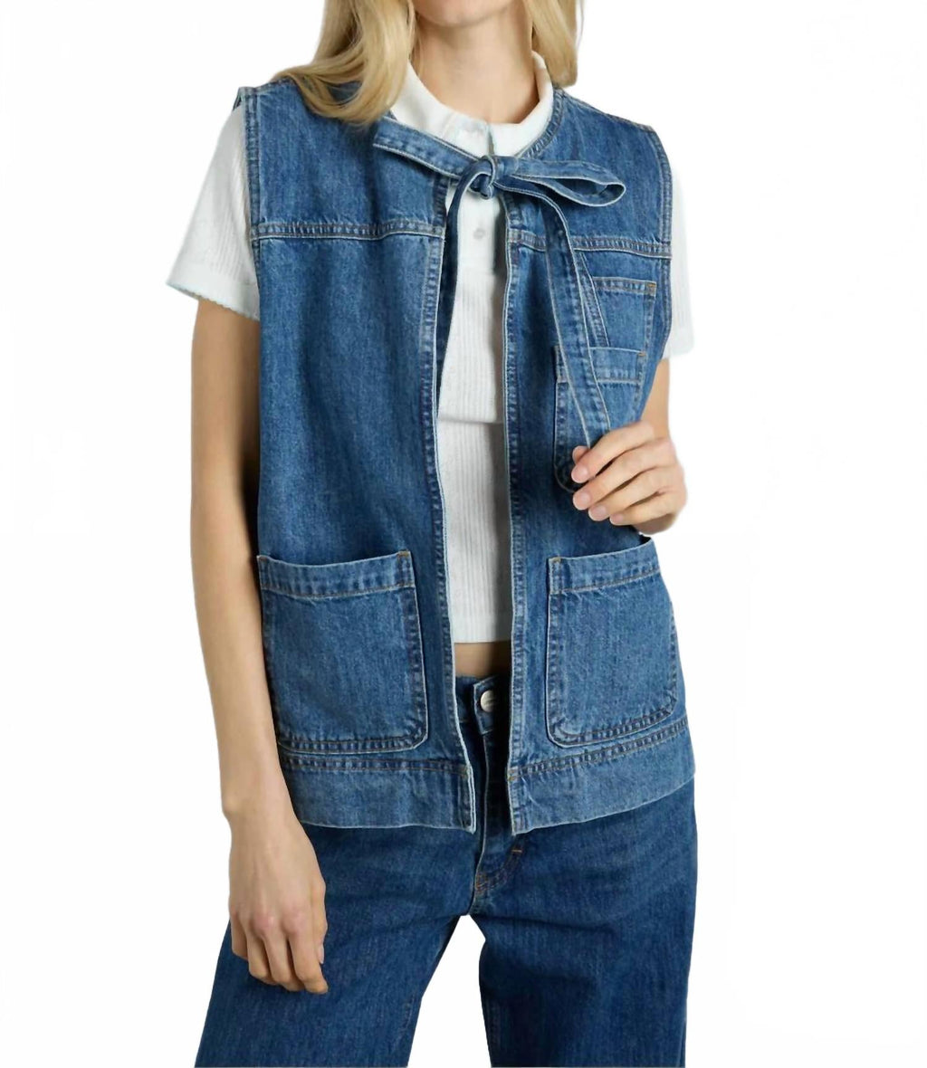 Milly Gilet In Huckleberry Wash