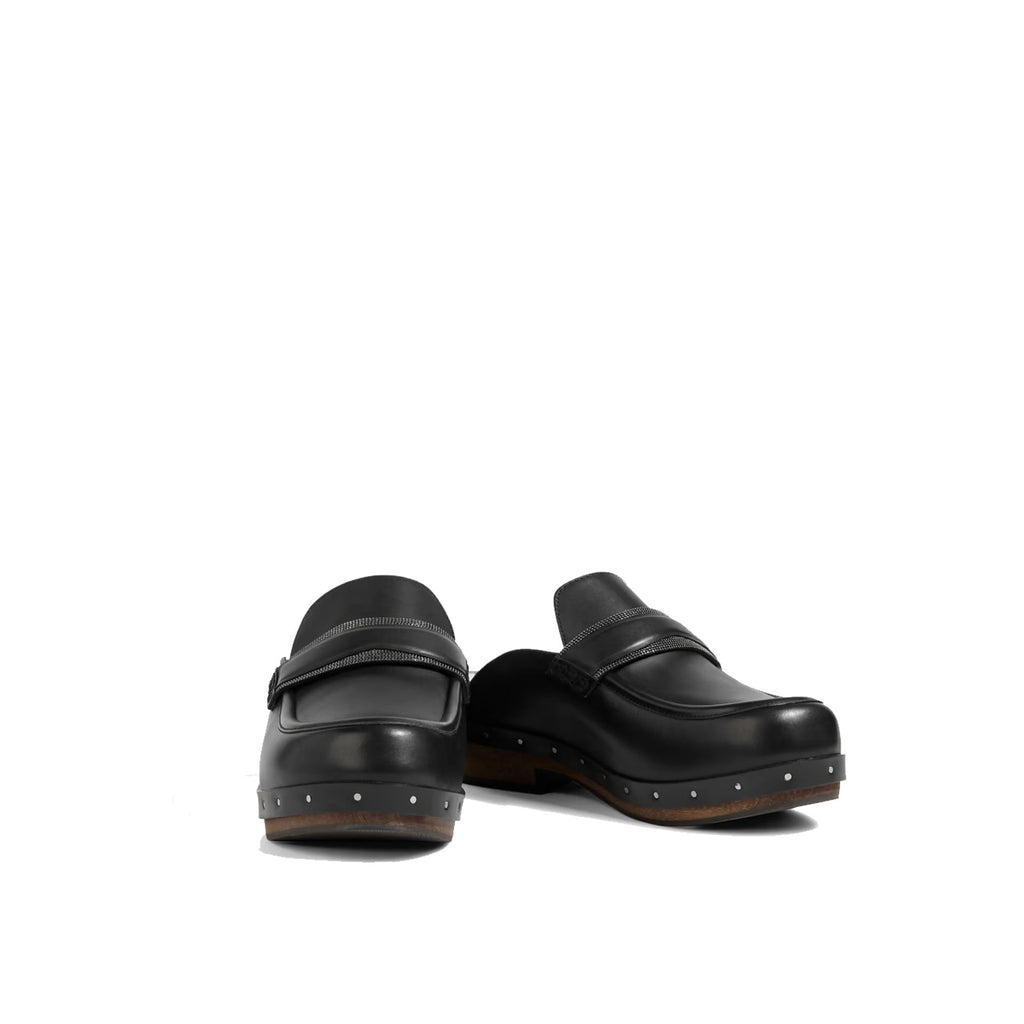 Brunello Cucinelli Leather Clogs Mules Women