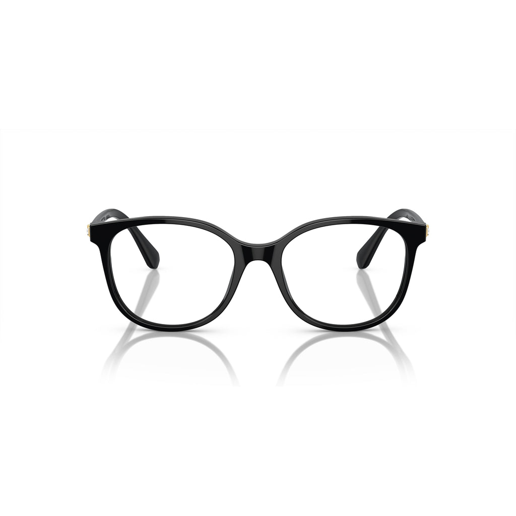0Sk2002 Rounded Square Frame Eyeglasses with Gold Accents
