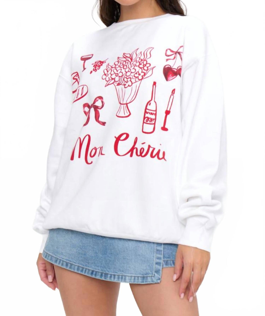 Stanley Crewneck Sweatshirt In Mon Cherie Graphic