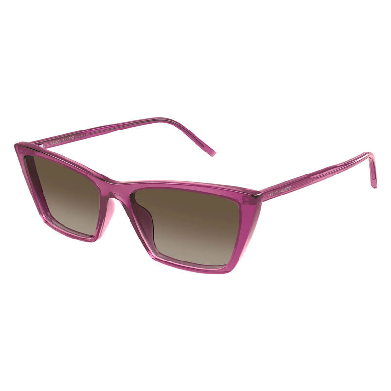 Saint Laurent Sunglasses Cat Eye Full Rim, Black Frame And Black Lens Sl737Micathin001